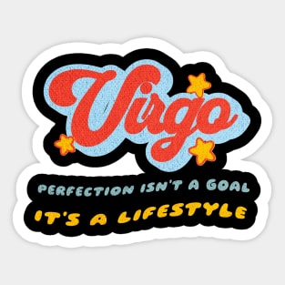 Virgo Perfection is a Lifestyle Zodiac Snarky Birthday Sticker